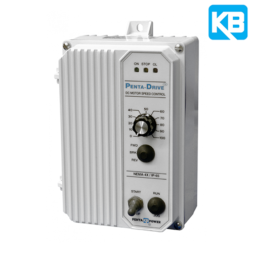 (KBPW-240D) PWM DC Drive 1HP-2HP 7.5A 120/230VAC Input 90/180VDC Output NEMA 4X Enclosure - White